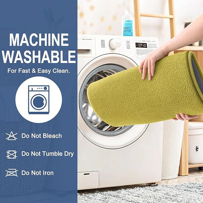 OLANLY Thick Memory Foam Bath Mat Rug 24x16, Extra Soft Absorbent Bathroom Rug, Quick Dry Bath Mat, Non-Slip, Machine Washable Carpet for Bathroom, Tub and Shower, Home Decor Accessories, Deep Mustard