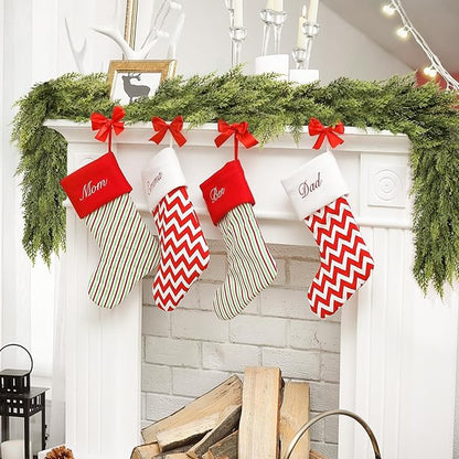 6FT Christmas Garland Cedar Garland Real Touch Faux Greenery Cypress Garlands for Mantle,Table,Wall,Christmas Decorations Indoor Outdoor