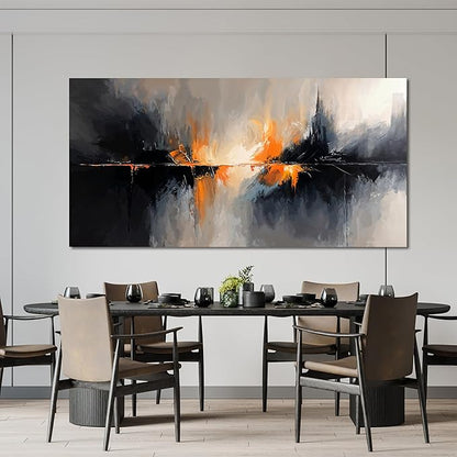 Canvas Wall Art Decor Black and White Wall Art Prints Abstract Canvas Art Wall Decor Wall Art Pictures for Living Room Large Modern Abstract Wall Art Artwork for Walls Bedroom Office Decor 24" X 48"