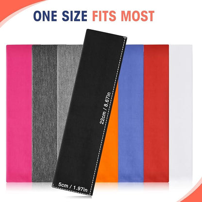 Hotop 20 Pcs Sport Stretchy Headbands for Girls Women Non Slip Soft Fabric Elastic Headband Bulk for Yoga DIY Team Gifts