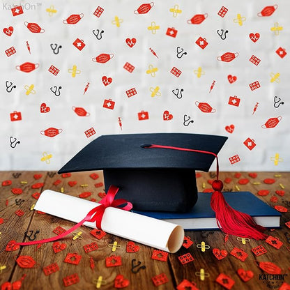 KatchOn, Glitter Nurse Graduation Confetti - Pack of 1000 | Nurse Confetti for table | Nurse Party Decorations, Medical Grad Decorations | Graduation decorations 2025