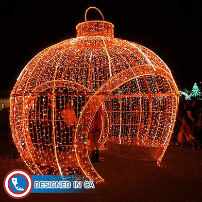 Russell Decor LED Rope Lights Festival Holiday Party Seasonal Christmas Decoration 30ft - 200ft Customized Available (Red, 10)