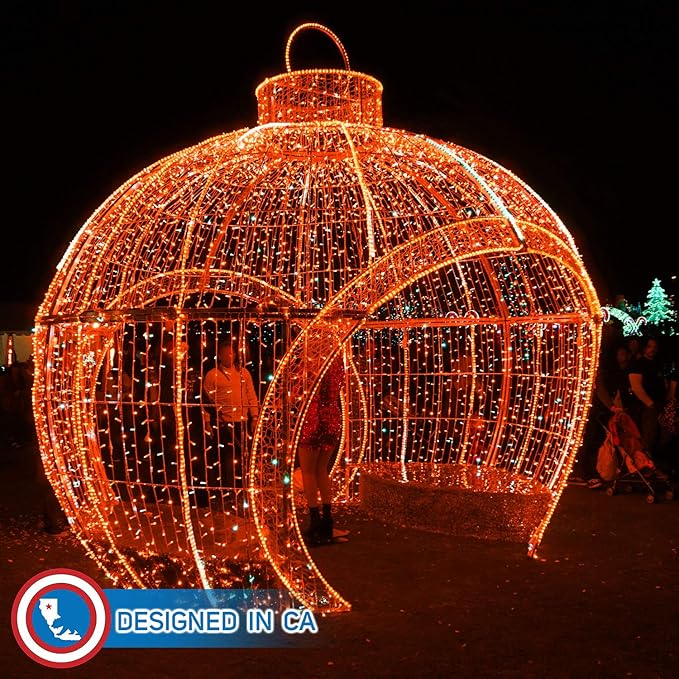 Russell Decor LED Rope Lights Festival Holiday Party Seasonal Christmas Decoration 30ft - 200ft Customized Available (Red, 20)