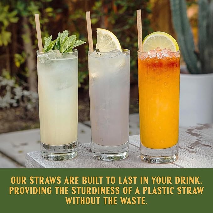 Cocktail 6" Agave Straws - 200 CT