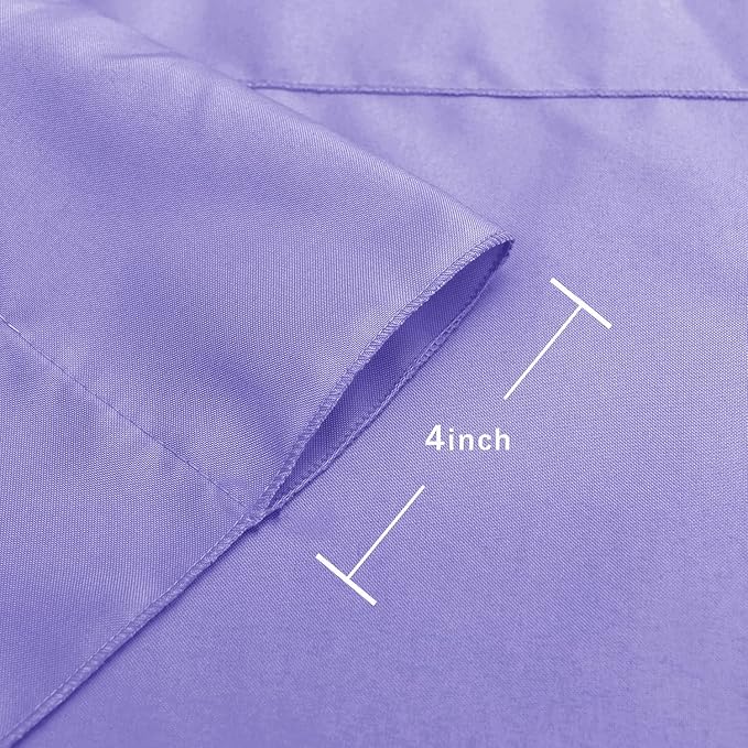 Hiasan Lavender Backdrop Curtains for Parties, Polyester Photography Backdrop Drapes for Family Gatherings, Wedding Decorations, 5ftx8ft, Set of 2 Panels
