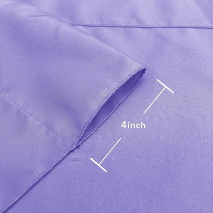 Hiasan Lavender Backdrop Curtains for Parties, Polyester Photography Backdrop Drapes for Family Gatherings, Wedding Decorations, 5ftx8ft, Set of 2 Panels