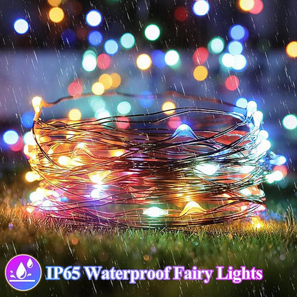 Lakumu 12 Pack Fairy Lights Battery Operated String Lights -7FT 20LED Fairy Lights Silver Wire Firefly Starry Moon Lights for DIY Christmas Decorations Party Wedding Centerpiece Table Decor Multicolor