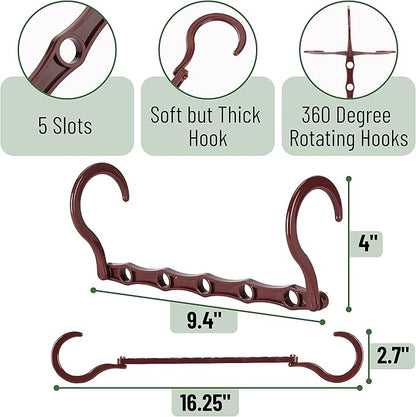 Mr. Pen Space Saving Hangers - 8 Pack Mahogany Color Space Saver Shirt Hangers