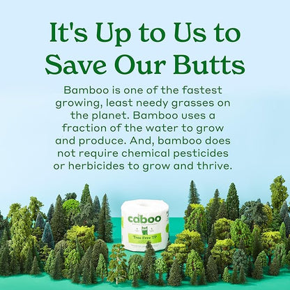 Caboo Disposable Bamboo Paper Plates, 125 Pack of 10 Inch Sturdy Biodegradable Plates, Compostable Plate, Microwave Safe Party Plate, Eco Friendly Alternative to Plastic
