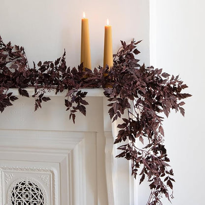 Afloral Plum Cimicifuga Seeded Garland - 6'