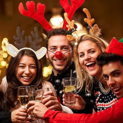 DIVINA VITAE Christmas Reindeer Antlers Headband Cute Antler Headband Headpiece Womens Deer Antlers Costume