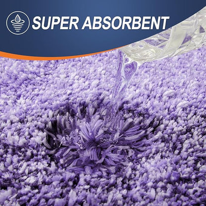 OLANLY Bathroom Rugs Mat 36x24, Extra Soft Absorbent Microfiber Bath Rugs, Rubber Backing, Quick Dry, Machine Washable Bath Mats for Bathroom Floor, Tub and Shower, Home Decor Accessories, Violet