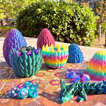 15inch 3D Printed Dragon Eggs Fidget Toys,Mystery Crystal Dragon Egg for Easter Basket Stuffers, Easter Toys & Decor – Unique Easter Basket Essentials for Kids & Collectors
