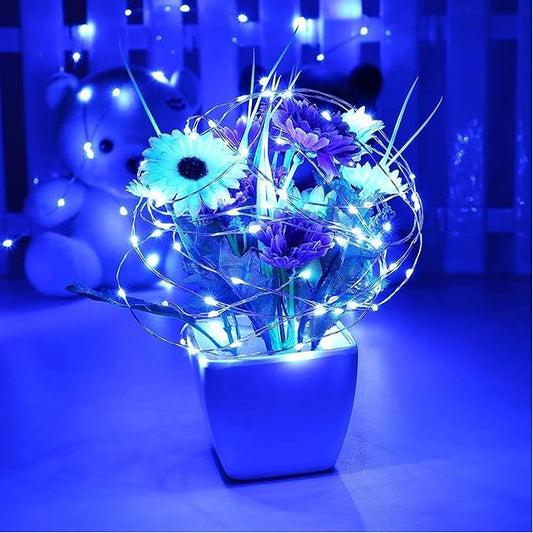Joomer Battery String Lights, 2PACK Total 32FT 100 LED Battery Operated String Light, Twinkle Fairy Lights with Timer for Home, Garden, Store, Party, Holiday, Indoor Decor (Blue)