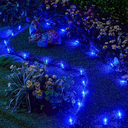 Brightown 25 Pack C9 LED Christmas Light Bulbs, Blue Plastic C9 Shatterproof LED Bulbs Replacement for Christmas String Lights, E17 Intermediate Base, Commercial Dimmable Holiday Bulbs