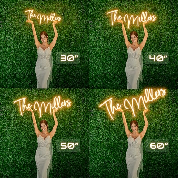 Custom Neon Sign, Personalized LED Neon Light Customizable for Wedding, Home, Bar, Salon, Party, and Business Decor – Light Up Name Sign for Events, Birthday Gifts, and Wall Decorations