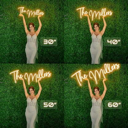 Custom Neon Sign, Personalized LED Neon Light Customizable for Wedding, Home, Bar, Salon, Party, and Business Decor – Light Up Name Sign for Events, Birthday Gifts, and Wall Decorations