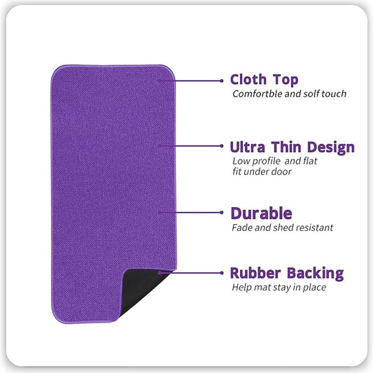 Bath Mat,Ultra Thin Bathroom Runner Rugs,Large Bath Mats for Bathroom,Quick Dry,Non-Slip,Machine Washable,Low Pile,Bath Rug,Shower Outside,Sink,Home Decor Accessories.Purple,3'x5'(36x60inch)
