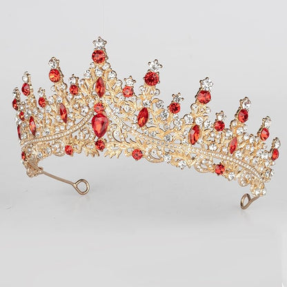 Tiaras and Crowns for Women Crystal Princess Tiaras Rhinestone Queen Crowns For Wedding Bridal Birthday Prom Pageant Party (Tiara 100)