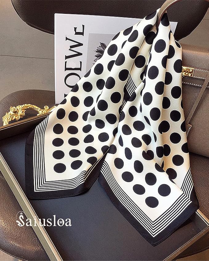 Neck Scarf For Womens Silky Head Scarves Hair Bandanas Square Scarf Fashion Accessories lightweight