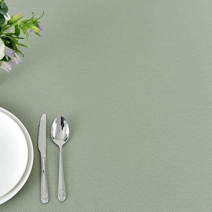 maxmill Textured Tablecloth Stain Resistant Waterproof and Wrinkle Resistant Washable Soft Table Cloth, Fabric Table Cover for Dining Room and Outdoor Use, Rectangle 60 x 120 Inch, Sage Green