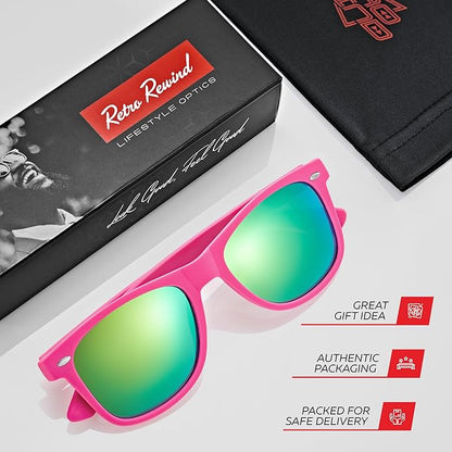 Retro Rewind Polarized Sunglasses for Men and Women - UV Protection Classic Sun Glasses