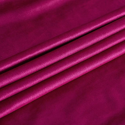 PRIMROSE Hot Pink Velvet Curtains 120 inch Long for Living Room,Set of 2 Panels Blackout Rod Pocket Back Tab Window Treatment Room Darkening Heavy Decorative Curtains Drapes for Bedroom