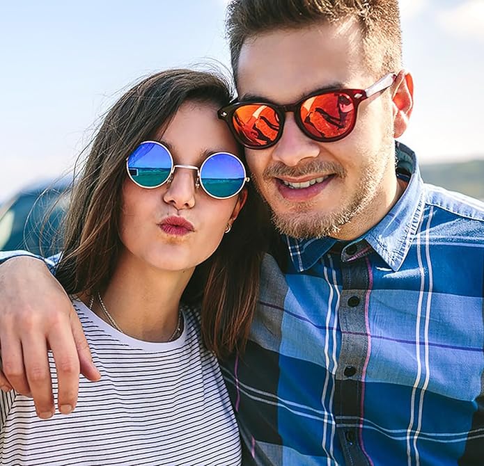 Eyegla 8/12/18 Pack Neon Sunglasses Bulk Colorful Multipack Party Sunglasses Retro Glasses Party Favor for Adult Men Women