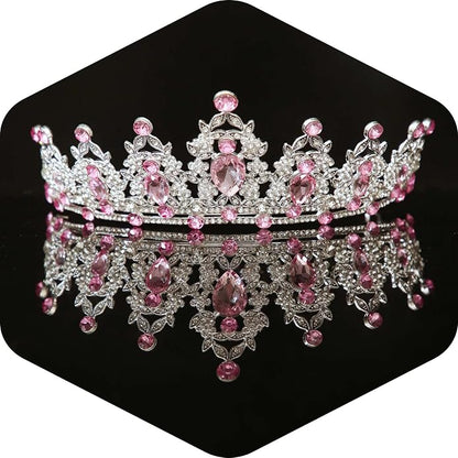 Crystal Tiaras and Crowns for Women - Wedding and Birthday Party Princess Crown Hair Accessories For Wedding, Prom, Pageant Celebration Party A3