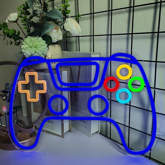 Gamer Neon Sign,Lightup Signs for Gamer Zone Video Room Bedroom Wall Art Decor,USB Powered,Gamer Best Gifts for Teens, Boys, Kids.
