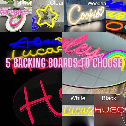 ADVPRO Custom LED Neon Signs, Customizable for Girl Bedroom, Birthday Party, Personalized Large Led Neon Light Sign with Surname, Name, Nickname, Character Name Logo
