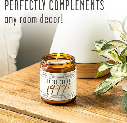 28th Birthday Gifts for Women - 'Limited Edition 1997' Soy Candle, w/Champagne on Ice I 28 Birthday Gifts for Women I 28th Gift for Her Ideas I 9oz Reusable Jar, 50Hr Burn, Made in USA