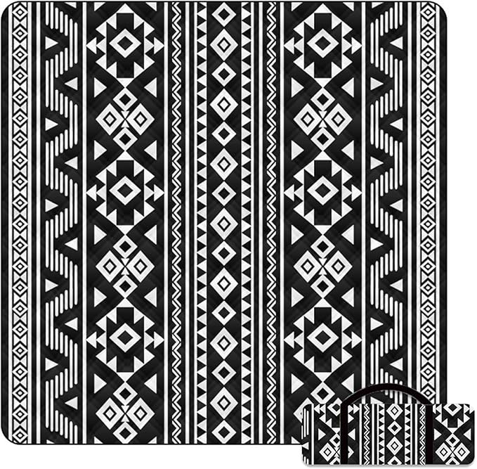 80"x60" Waterproof Picnic Blanket Large Outdoor Camping Blanket Foldable Picnic Camping Blanket Thicker Machine Washable Picnic Mat Portable Wearable for Picnics, Camping