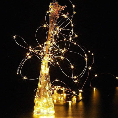 Joomer Fairy String Lights 33FT 100 LEDs Plug in Fairy Lights Indoor Copper Wire String Light DIY for Bedroom, Parties, Wedding, Christmas, Outdoor, Indoor Decoration (Warm White, Non-Connectable)