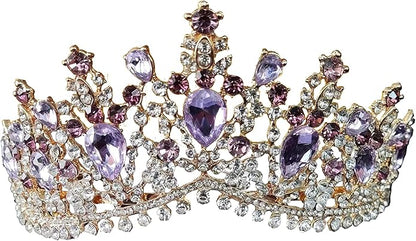 Vintage Baroque Crown Tiara Diadem Wedding Crystal Rhinestone Crown And Tiaras Bridal Hair Jewelry Wedding Hair Accessories