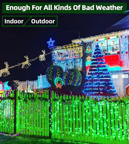 750 LED 246FT Christmas Lights Outdoor, Super Long Waterproof Christmas String Lights with 8 Modes, Christmastree Lights with Timer Memory for Fence Garden Xmas Wedding Party DecorGreen