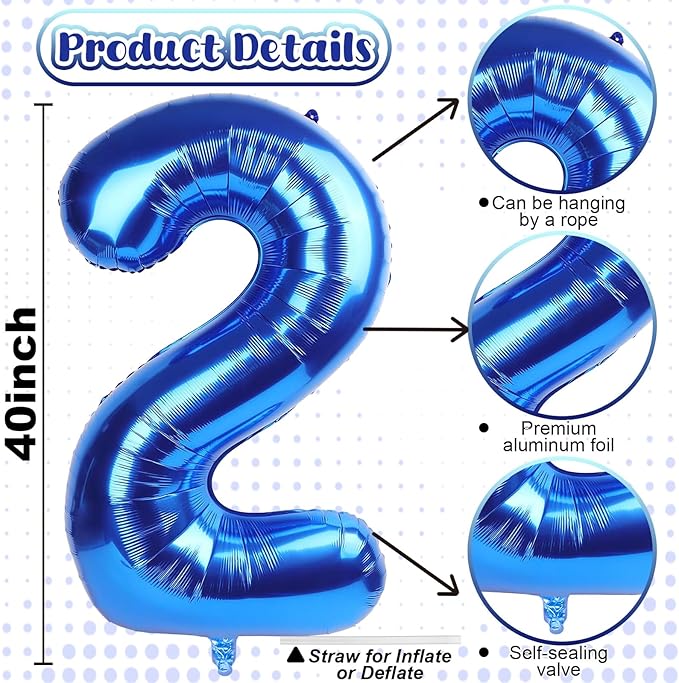 Navy Blue 21st Birthday Balloons for Him, 40 Inch Dark Royal Blue Foil 21 Balloon Numbers for Men, 21 Birthday Party Balloons Numbers 2 and 1 for Women Men 12th 21st Anniversary Decorations Supplies
