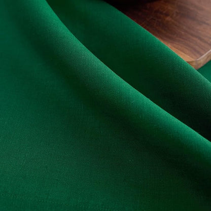 Solino Home Linen Christmas Green Table Runner 132 Inches Long - 100% Pure Linen Extra Long Table Runner 14 x 132 Inch - Fete