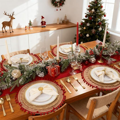 350 Pieces White and Gold Plastic Plates - 50 Guest Thanksgiving Dinnerware Set Include 100 Plates, 50 Plastic Silverware, 50 Napkins and 50 Cups for Thanksgiving