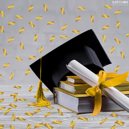 KatchOn, Gold Graduation Confetti Class of 2025 - Pack of 500 | Shiny 2025 Confetti | Gold Graduation Decorations 2025 | graduation Table Decorations 2025 | Table confetti, Class of 2025 Decorations