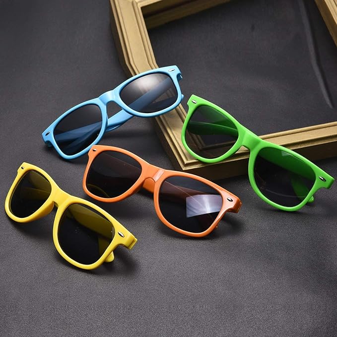 Pibupibu 10/20 Packs Adults Wholesale Neon Colors Square Retro Style Party Favors Sunglasses