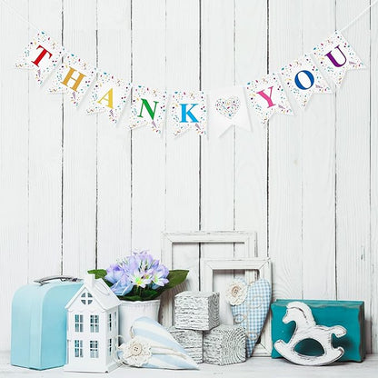 Thank You Banner for Teacher Doctor Staff Employee Appreciation Week Decorations Thank You Garland Bunting for Graduation Backdrop Nurse's Day Party Supplies Home Office Classroom Decor