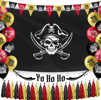 Hades Pirate Party Decorations – Pirate Birthday Party – Pirate Themed Party Decorations – Pirate Balloons – Pirate Party Supplies – Pirate Party Decor – Pirate Accessories for Kids and Adults