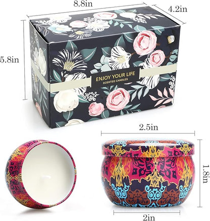 Candles, Candles Gifts for Women, 12 Pack Scented Candles, Soy Candles, Valentines Day Gifts for Women, Stress Relief & Body Relax, Ideal Gifts for Women Birthday, Mothers Day Gifts for Mom