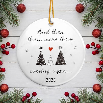 2026 Pregnancy Announcement Gift,2026 Baby Gender Reveal Ornament,Expecting Baby Coming Soon Announcement Ideas for Family,Husband, Expecting Parents to Be Unique Gifts
