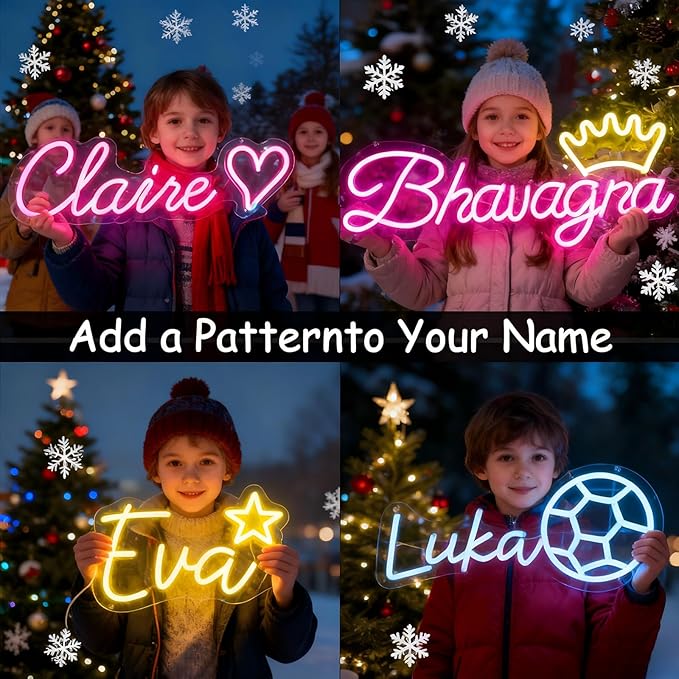 Custom Neon Signs for Wall Decor Personalized Large Pink Néon Led Light Signs Aesthetic Room Bedroom Decoration Wedding Birthday Make Your Own Kit