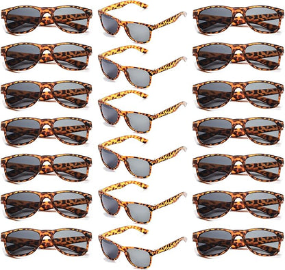 YQVIE 20 Pack Wholesale Sunglasses for Men Women in Bulk 70s Retro Cheap Glasses for Party Supplies
