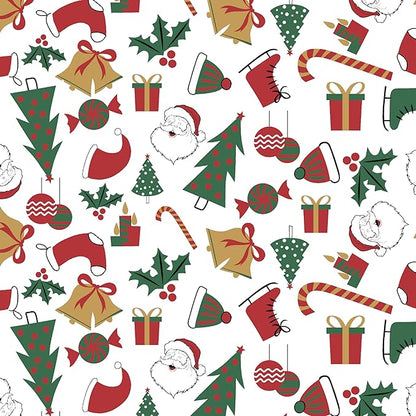 Urban Villa Christmas Dinner Napkins Christmas Print Cloth Napkins Set of 12 Premium Quality Dinner Napkins Cotton Oversized 20X20 in Cloth Napkins with Mitered Corners Ultra Soft Quality Napkins