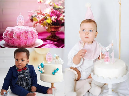 0 Birthday Candles Pink 3D Number 0 Candle Cake Topper with Pink Sequins and Bowtie for Girls Pastel Sweet Theme Birthday Party or Adults Milestone Age Decoration