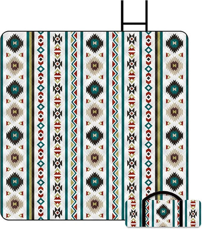80"x60" Waterproof Picnic Blanket Large Outdoor Camping Blanket Foldable Picnic Camping Blanket Thicker Machine Washable Picnic Mat Portable Wearable for Picnics, Camping